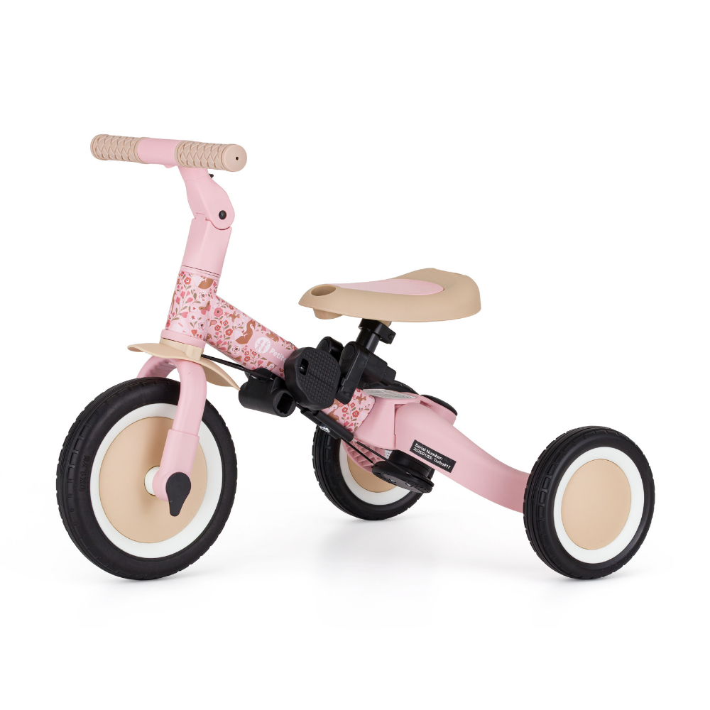 Petite&Mars Turbo 5in1 Multifunkciós tricikli, LIMITÁLT KIADÁS Rosy Wilderness