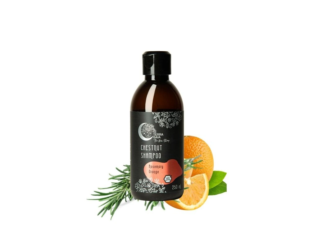 Terra Gaia Gesztenye Sampon Rozmaringgal és Naranccsal, 250ml