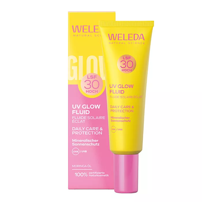 WELEDA Ragyogást fokozó illatanyagmentes ásványi fényvédő fluid arcra SPF30 30ml