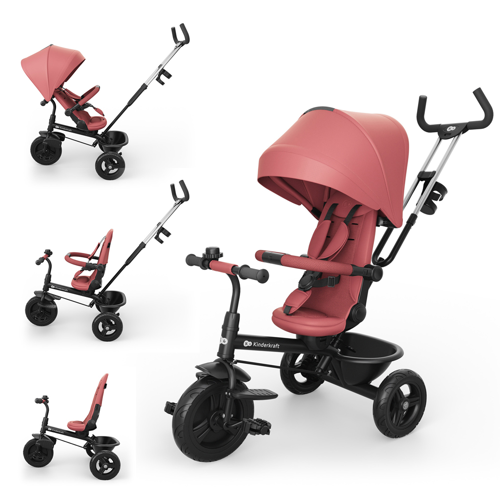 Kinderkraft Aston 2 Plus tricikli, Rózsaszín