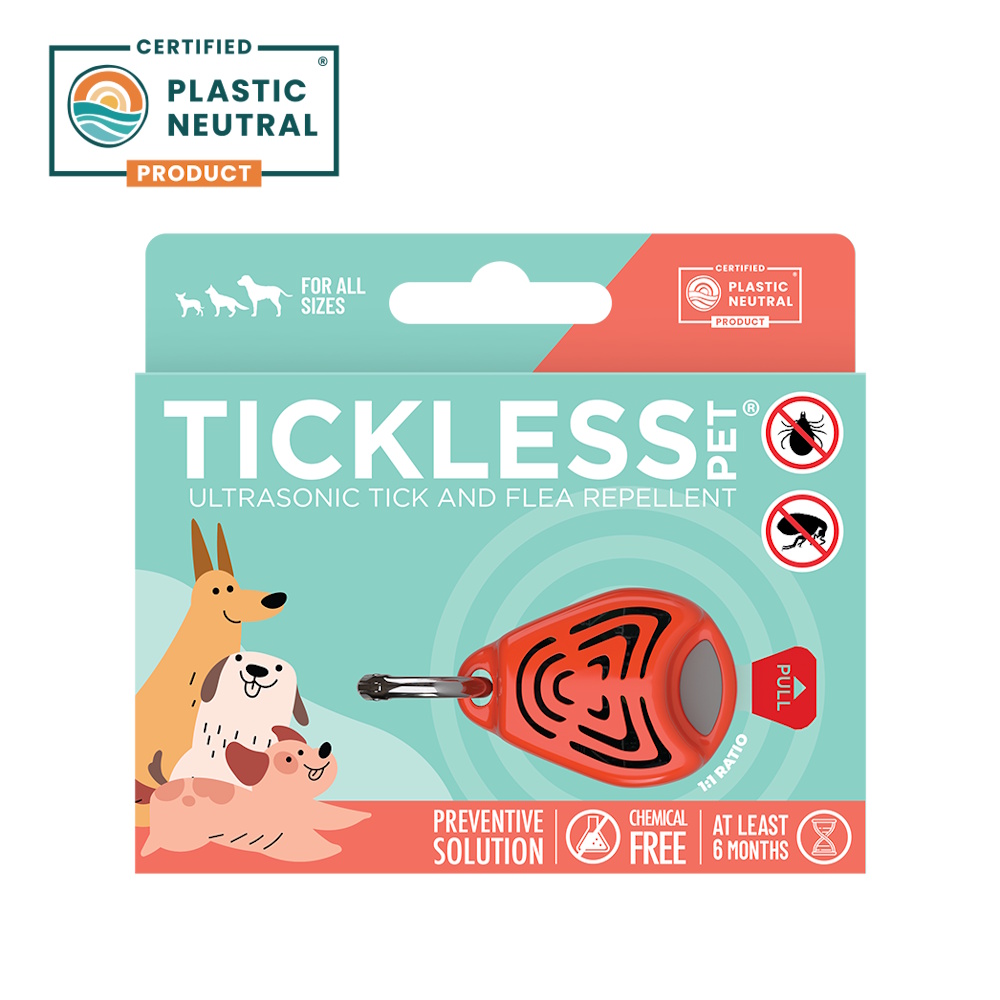 Tickless PET Ultrahangos kullancs- és bolhariasztó medál kisállatoknak, Narancs
