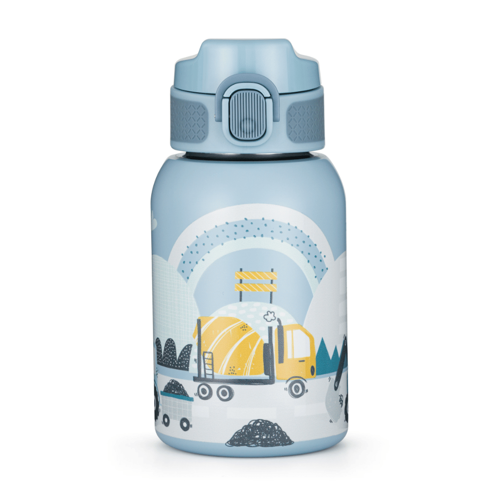 Petite&Mars Rozsdamentes acél termosz kulacs szívószállal 350ml, Work Zone