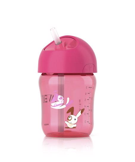 Philips AVENT SCF760/00 Szívószálas itatópohár 260ml, Rózsaszín