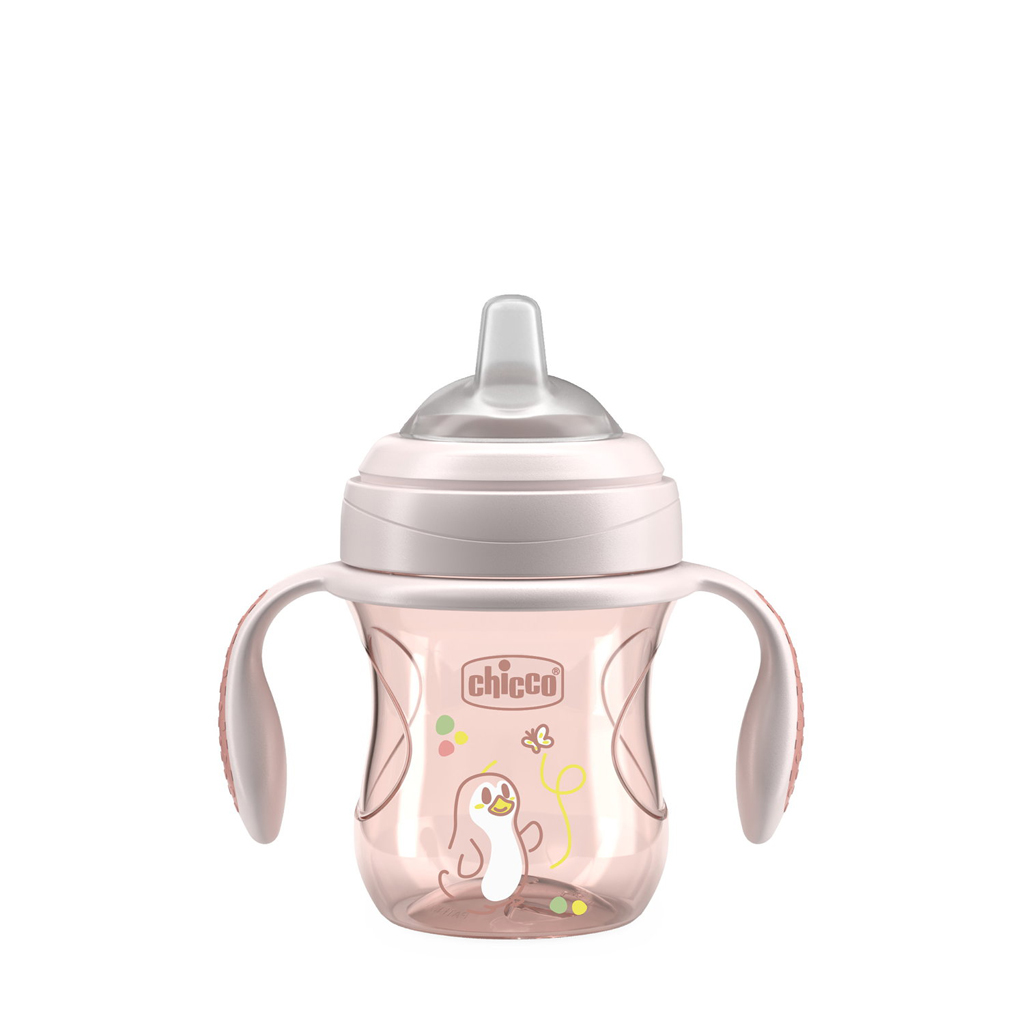 Chicco Transition Cup tanulópohár fogantyúval 200ml, Barack
