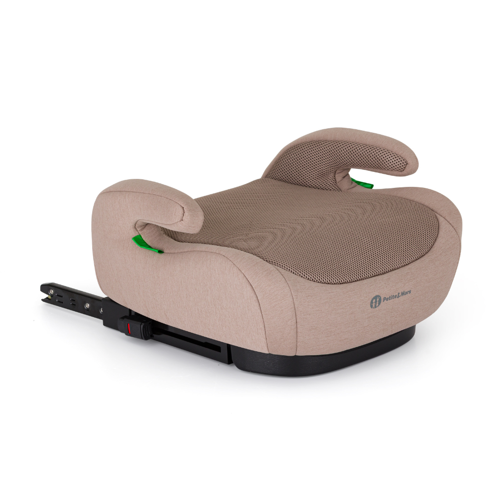 Petite&Mars Optimus Pro i-Size Isofix Ülésmagasító 125-150cm (22-36kg), Tan Brown