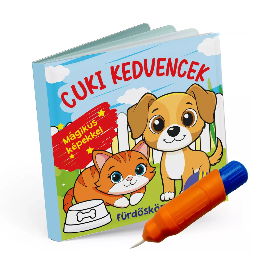 Cuki kedvencek fürdőskönyv - színváltós, mágikus képekkel