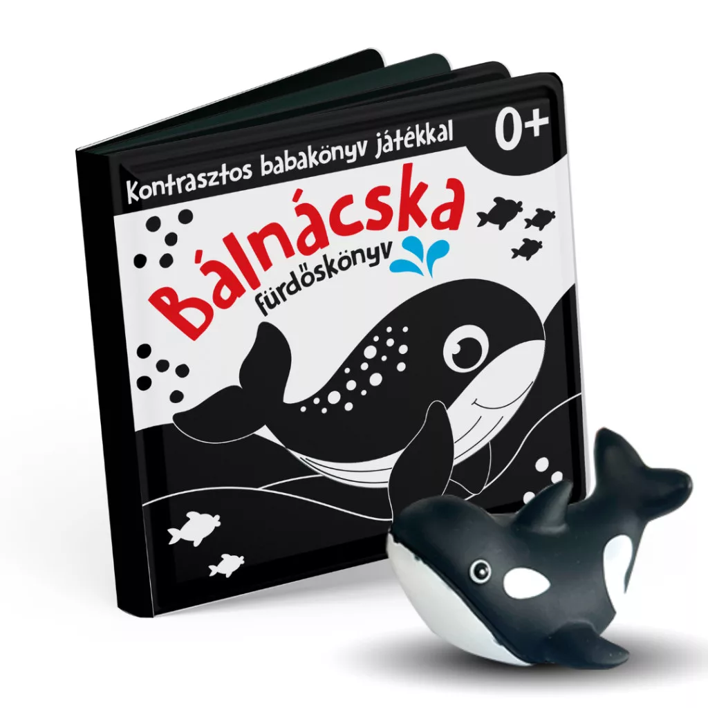 Bálnácska - kontrasztos fürdőskönyv játékkal