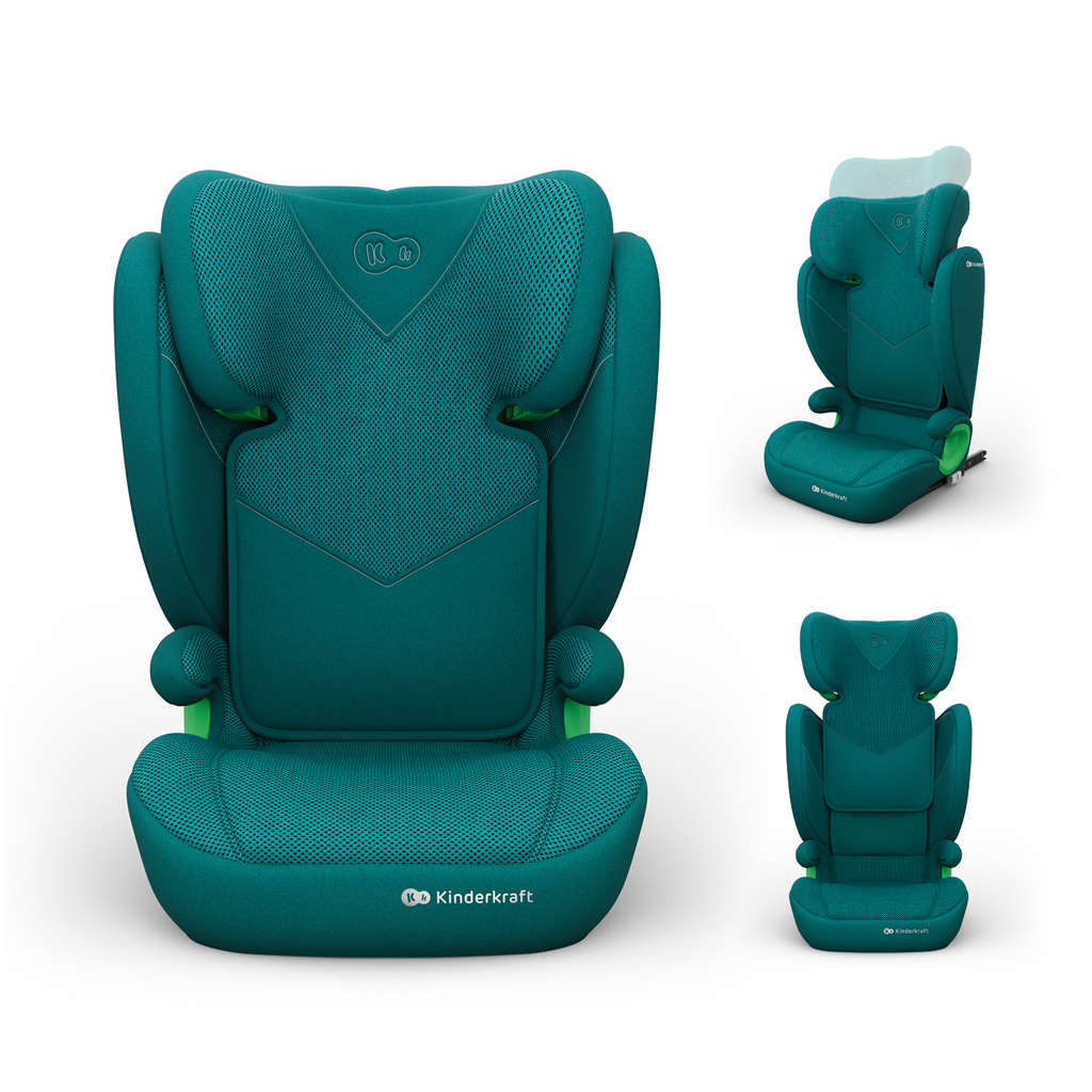 Kinderkraft Junior Fix 2 Plus i-Size Isofix 100-150cm, Green