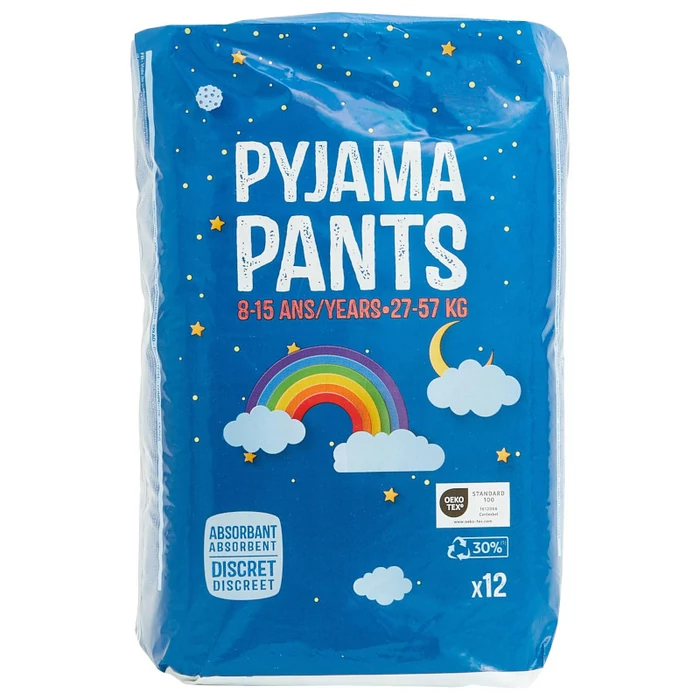 Pyjama Pants Éjszakai pelenka L, 8-15év, 27–57kg, 10db