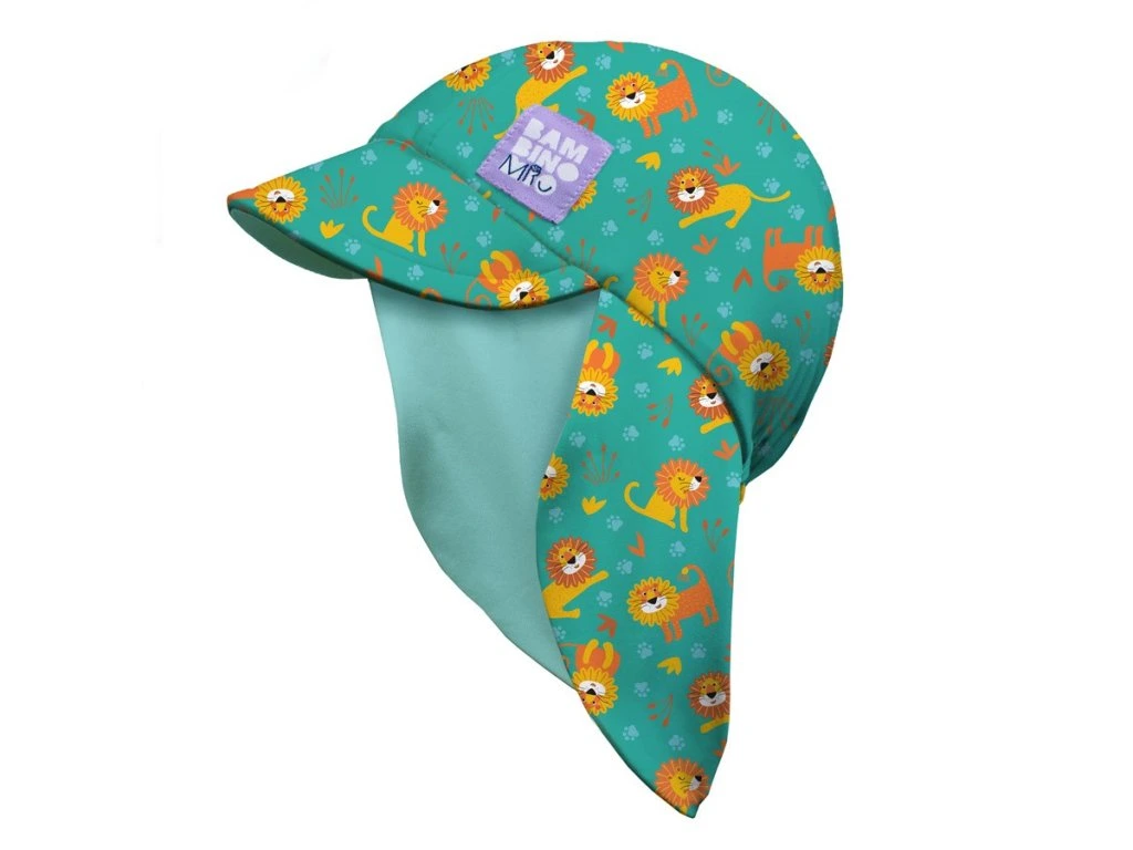 Bambino Mio UV-szűrős kétoldalas sapka UPF40+, S/M (0-1év), Cool Cats