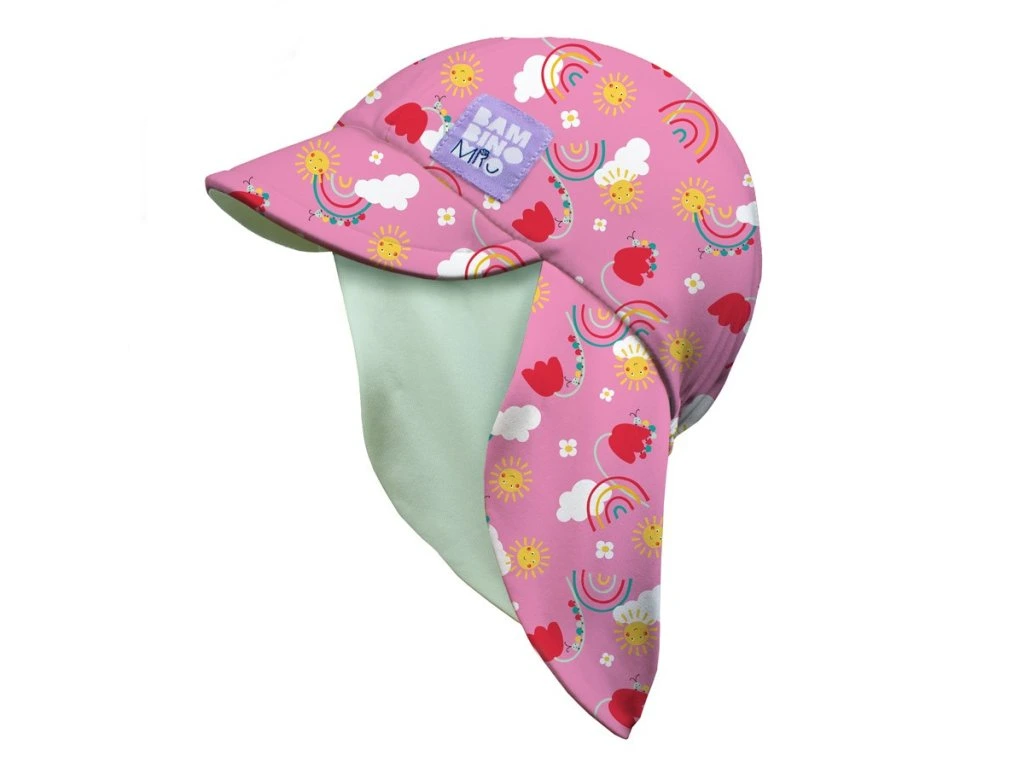 Bambino Mio UV-szűrős kétoldalas sapka UPF40+, S/M (0-1év), Happy Days