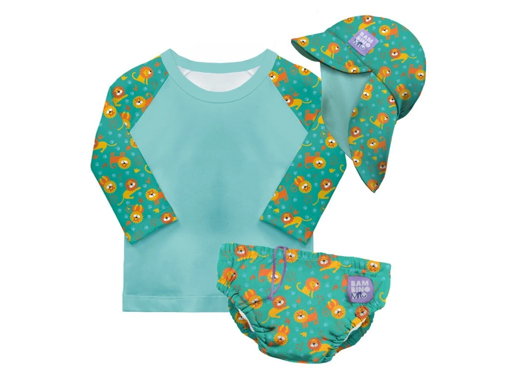Bambino Mio 3 részes baba fürdőruha szett 6-12hó 7-9kg, Cool Cats