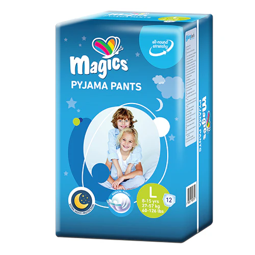 Magics Pyjama Pants éjszakai bugyipelenka 8-15év, L, 27-57kg, 12db