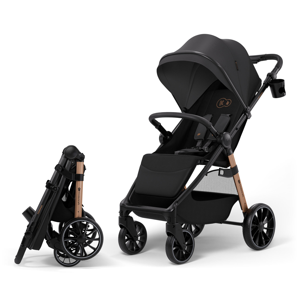 Kinderkraft Grande 2 sportbabakocsi, Midnight Black