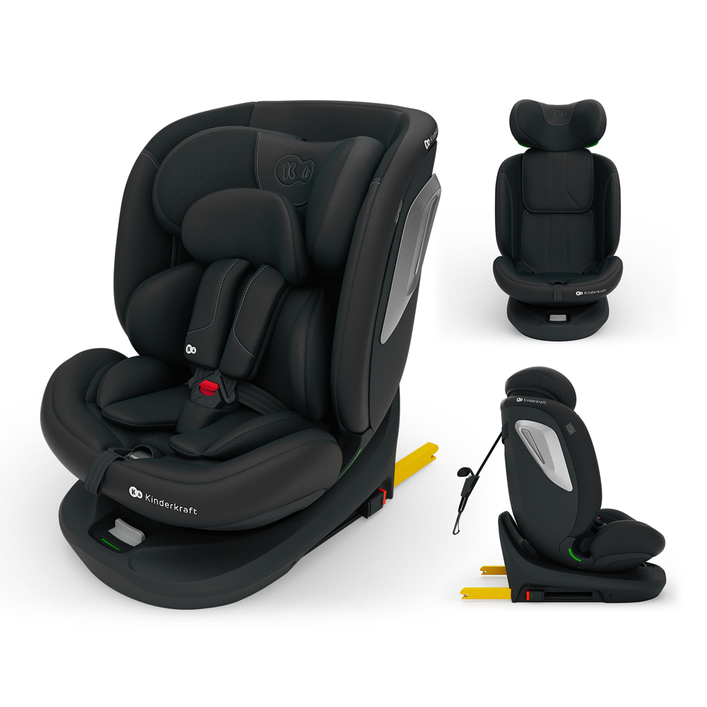 Kinderkraft I-Grow 2 Plus i-Size 40-150cm, Fekete