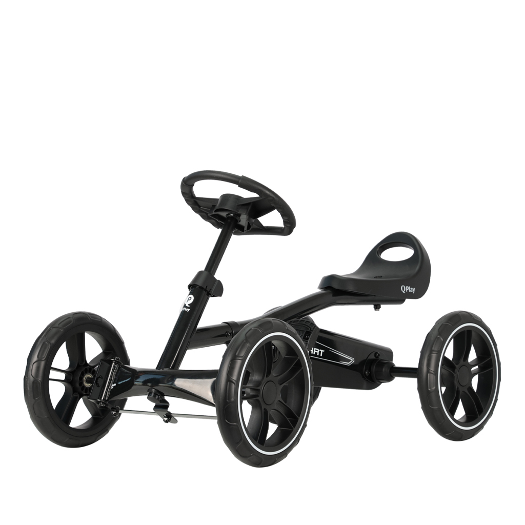 QPlay Go Kart pedálos gokart 3 éves kortól, Fekete