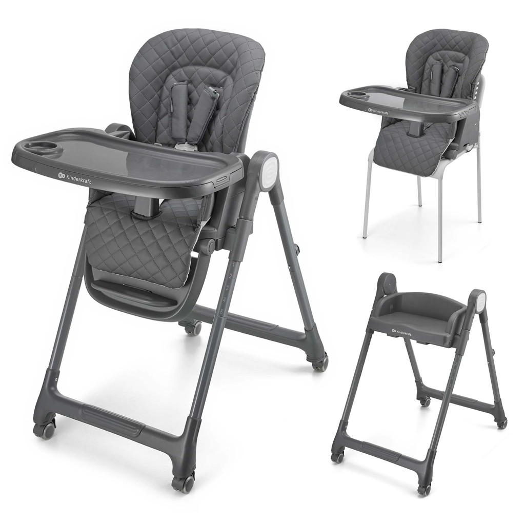 Kinderkraft Tulo 3in1 multifunkcionális etetőszék, Grey