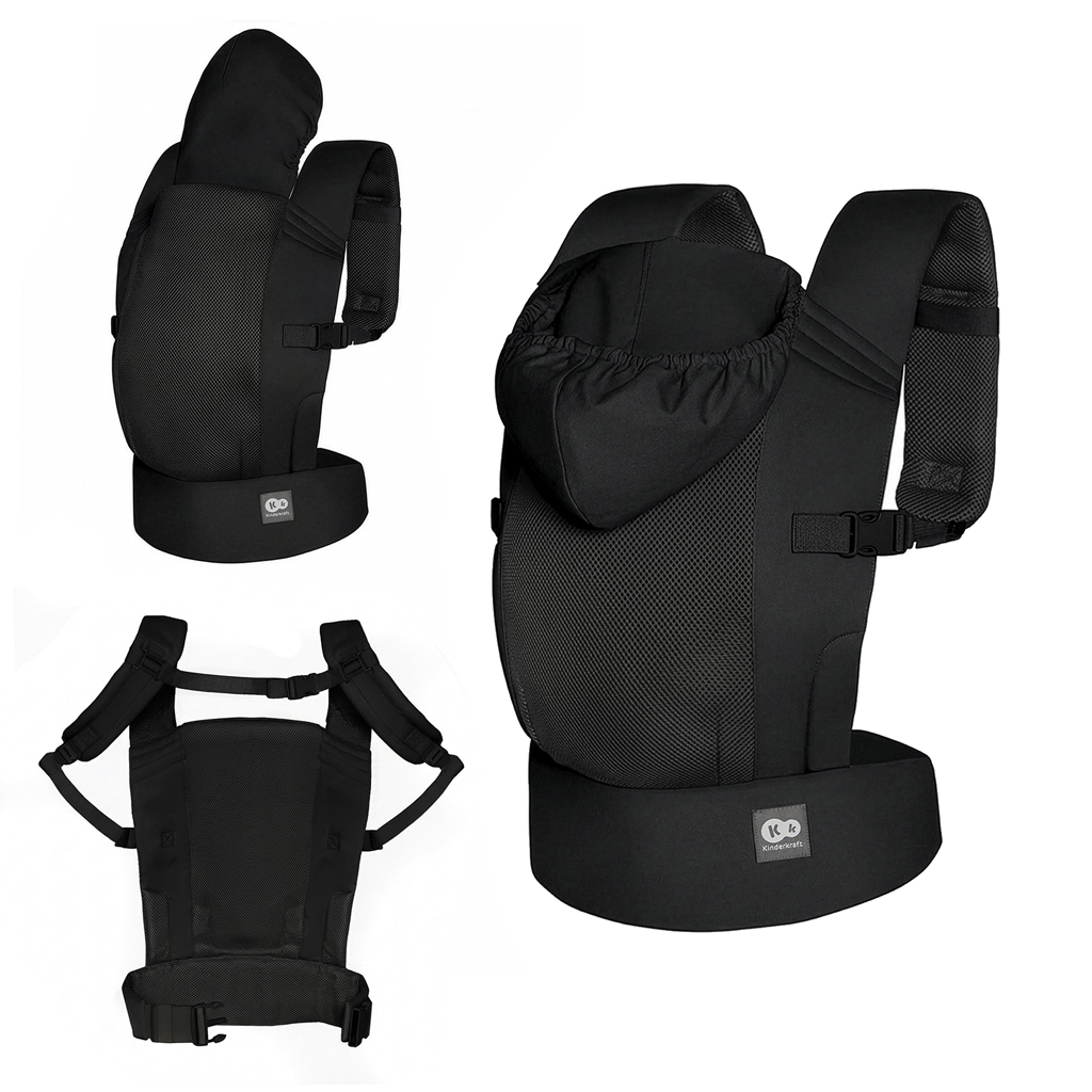 Kinderkraft CarryBee ergonomikus babahordozó, Fekete