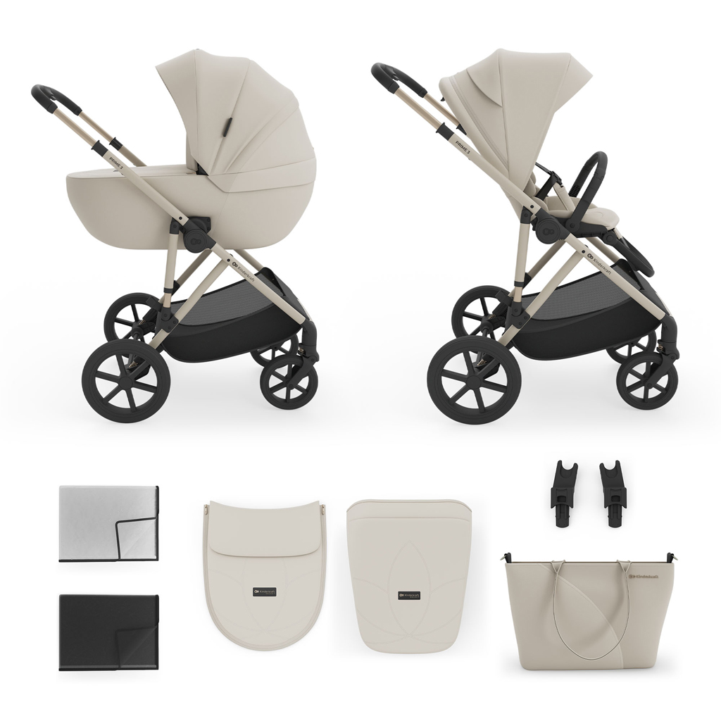 Kinderkraft Prime 3 2in1 babakocsi szett, Sand Dune