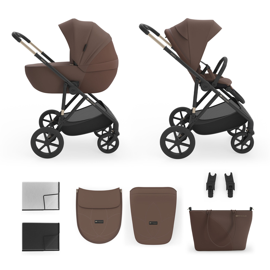 Kinderkraft Prime 3 2in1 babakocsi szett, Velvet Mocca