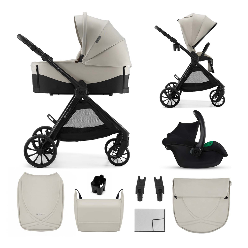 Kinderkraft Vesto 2 3in1 babakocsi szett, Beige