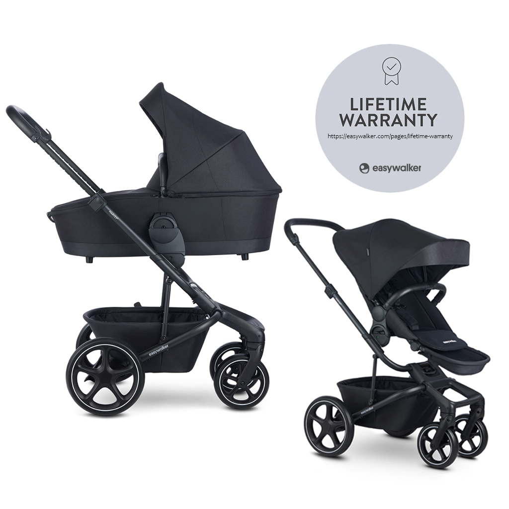 EASYWALKER Harvey5 Premium LITE RWS 2in1 babakocsi, Midnight Black