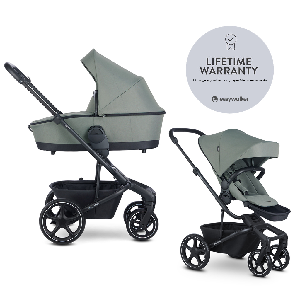 EASYWALKER Harvey5 Premium LITE RWS 2in1 babakocsi, Agave Green