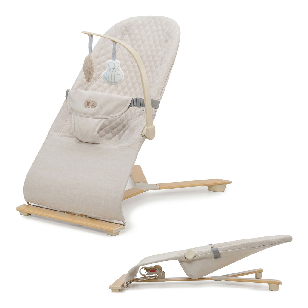 Kinderkraft Mimi Pihenőszék 9kg-ig, Beige wood