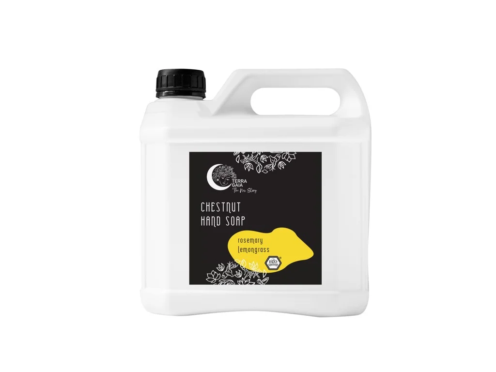 Terra Gaia Gesztenye folyékony szappan, Rozmaring és Citromfű, 3liter