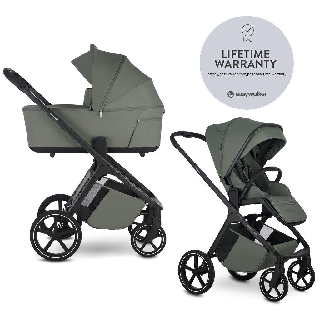 EASYWALKER Zoey Go 2in1 Kombinált babakocsi, Mineral Green