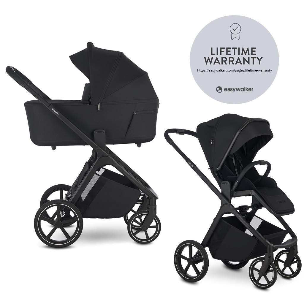 EASYWALKER Zoey Go 2in1 Kombinált babakocsi, Pure Black