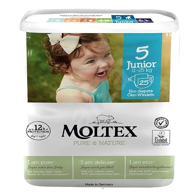 MOLTEX Pure&Nature öko pelenka 5, junior (11-25 kg), 25 db