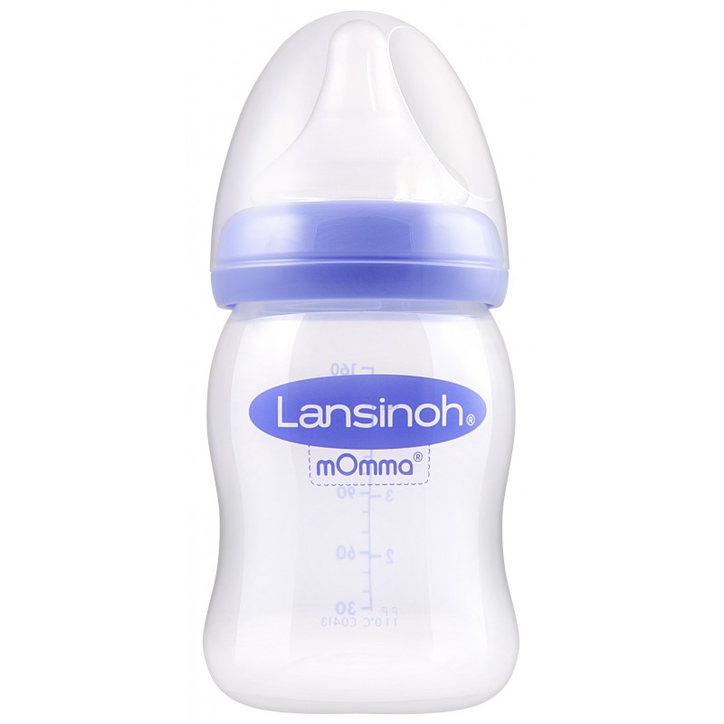 Lansinoh cumisüveg NaturalWave® természetes hullámvonalú etetőcumival, 160 ml