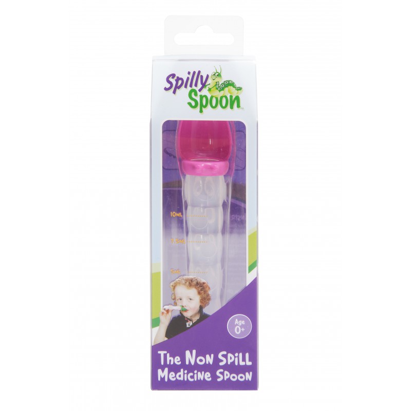Spilly Spoon gyógyszeradagoló kanál, 10 ml, rózsaszín