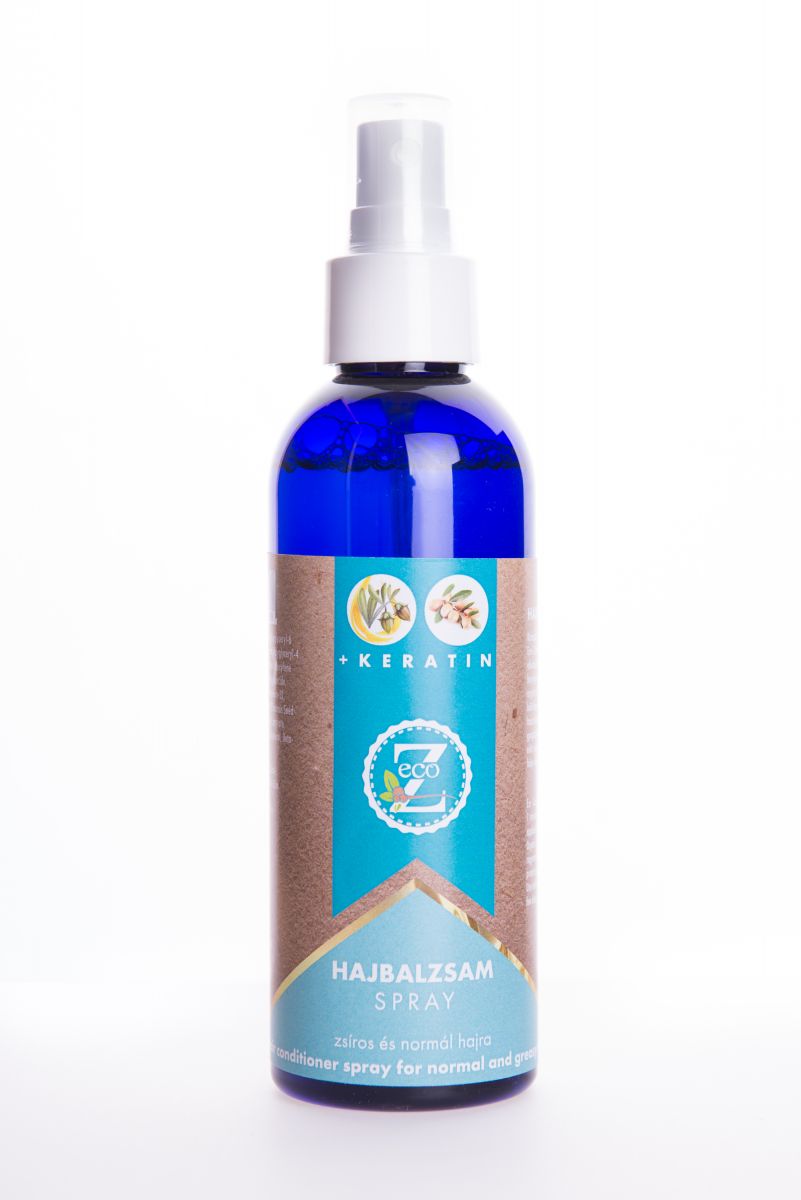 Eco-Z Hajbalzsam spray keratinnal, argán- és jojoba olajjal, 200 ml