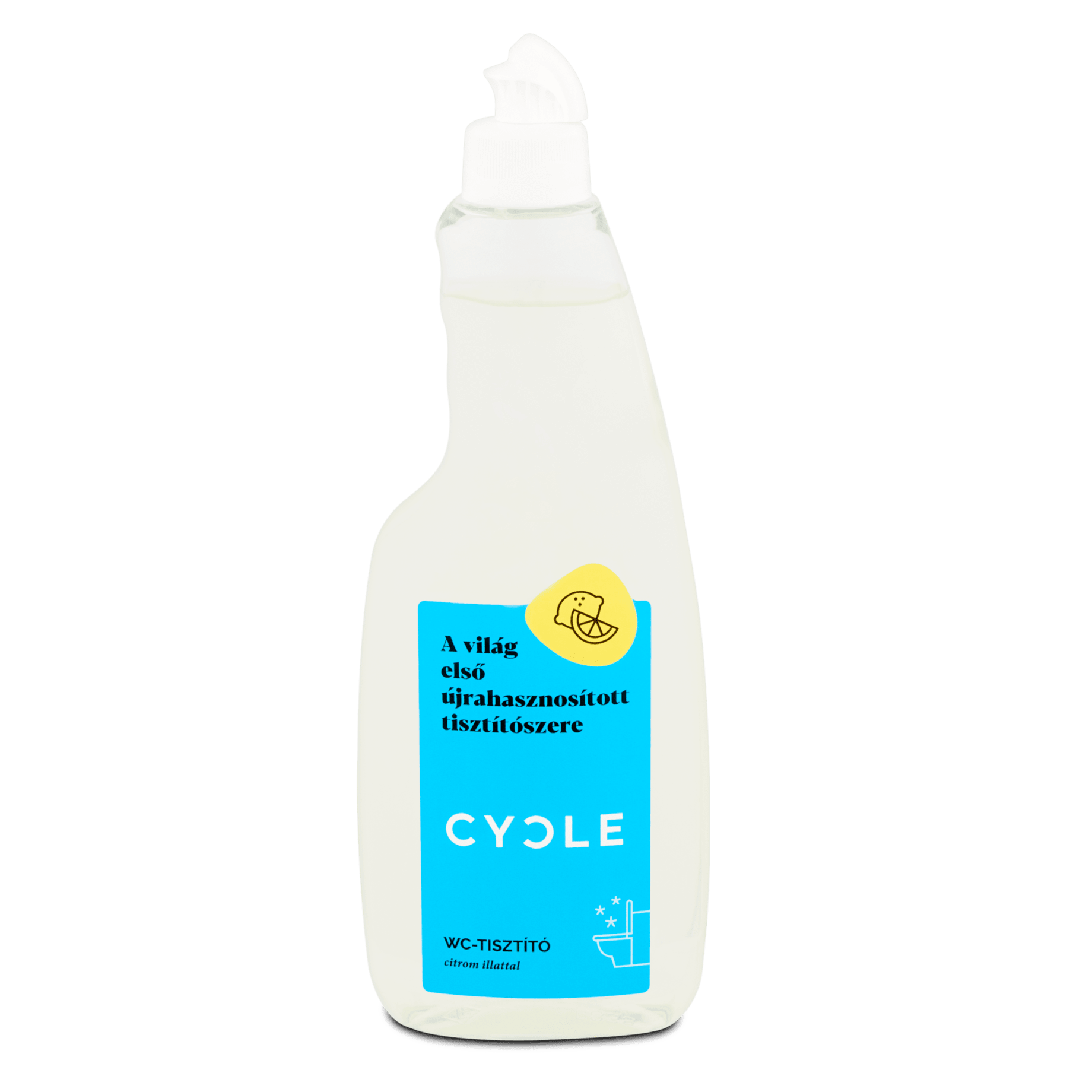 CYCLE újrahasznosított WC tisztító, citrom, 500ml