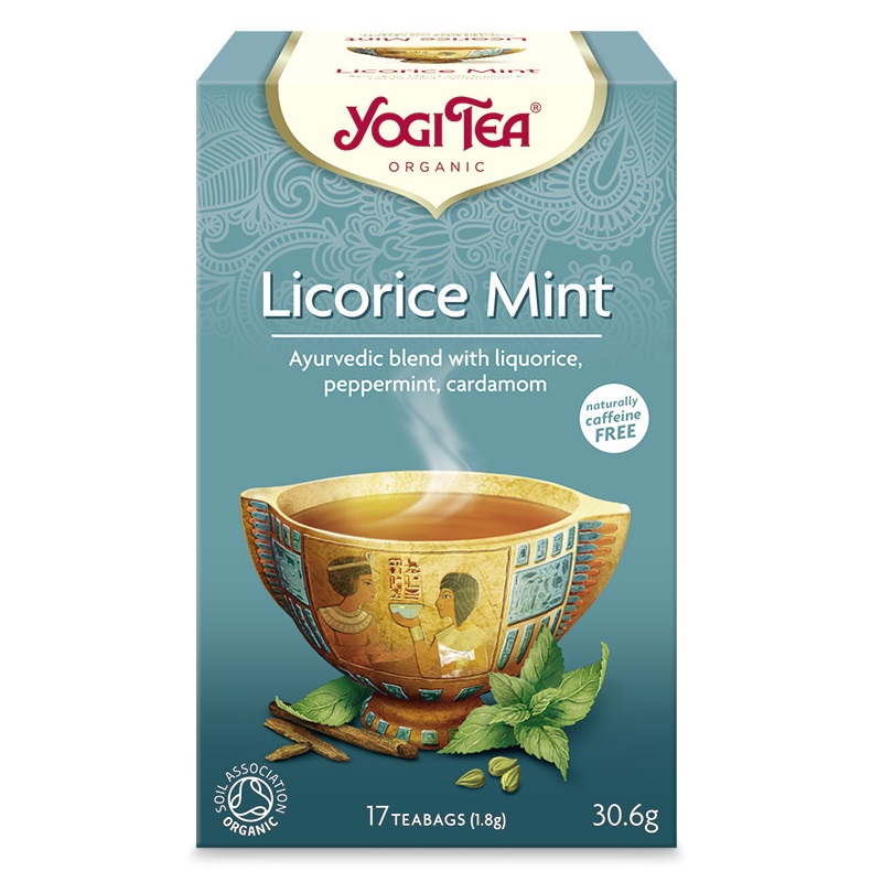 Yogi Tea Bio Édesgyökér tea mentával, 17db filter