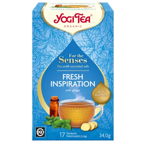 Yogi Tea Bio tea az érzékeknek, Friss inspiráció, 17db filter