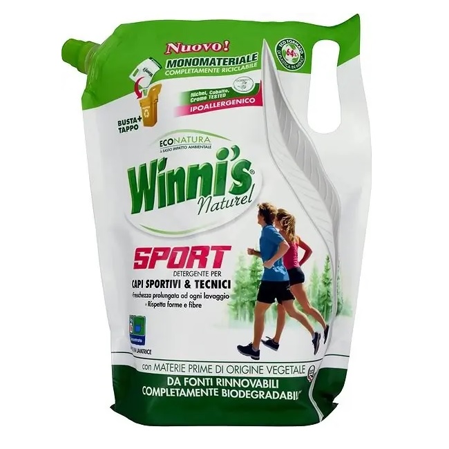 Winni's öko Sport mosószer sport- és technikai ruházathoz, 800ml, 16 mosás