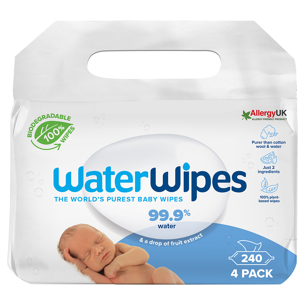 WaterWipes BIO lebomló nedves törlőkendő Value Pack 4x60db
