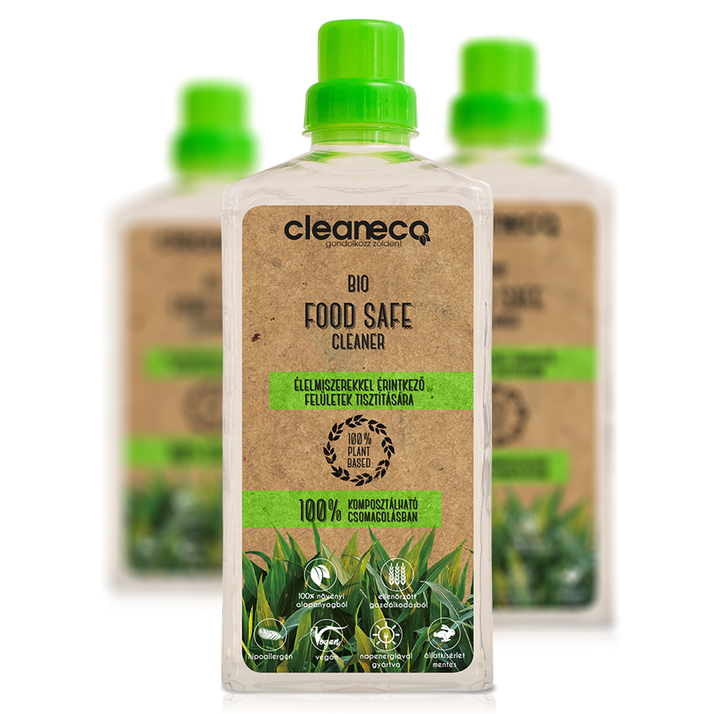 Cleaneco Bio Food Safe Cleaner komposztálható csomagolásban, 1liter