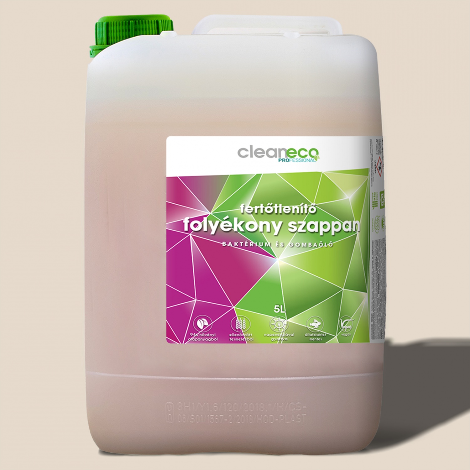 Cleaneco Fertőtlenítő folyékony szappan XXL, 5liter
