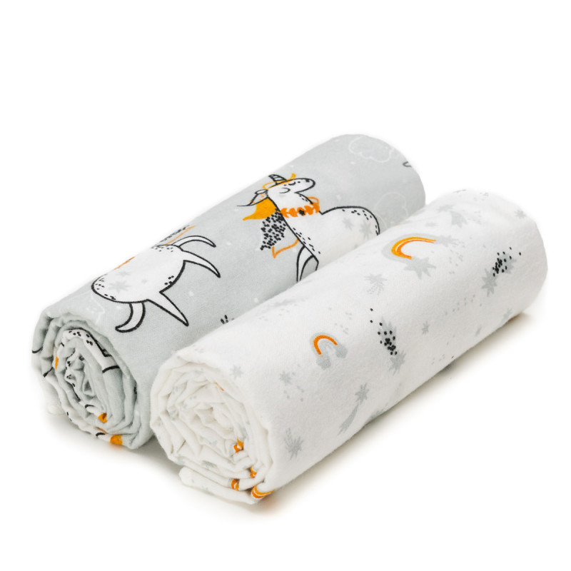 T-tomi prémium minőségű puha textil fürdőlepedő, Unikornis, 2db