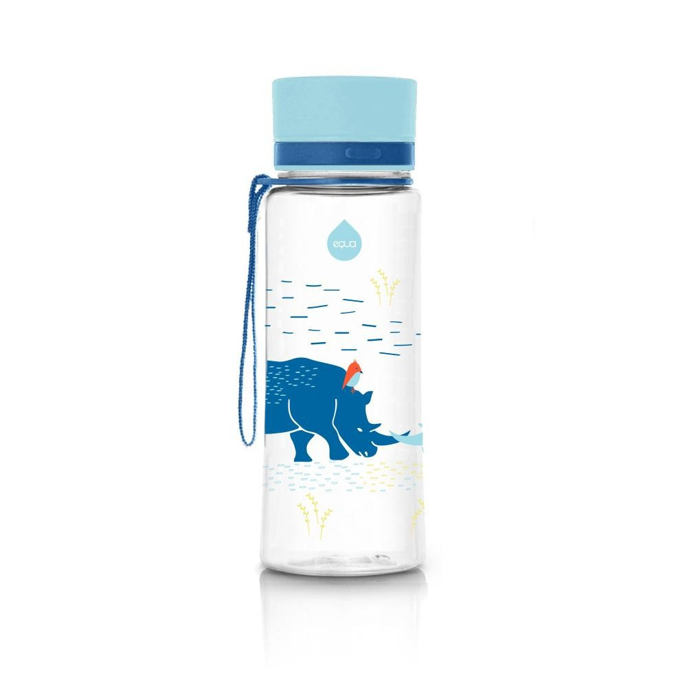 EQUA BPA-mentes tritan kulacs, kis Rinocérosz, 400ml