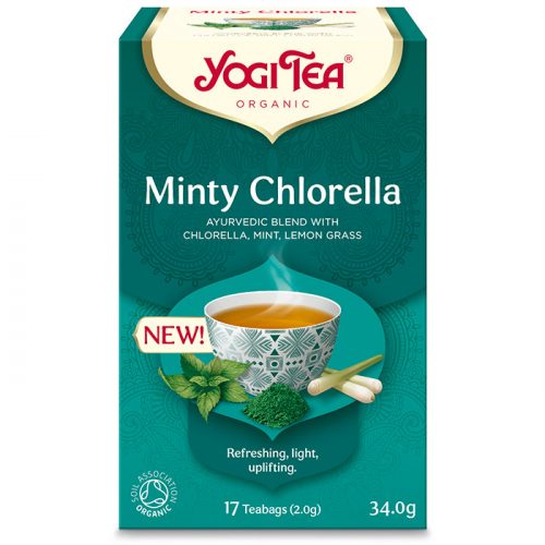 Yogi Tea Bio Menta tea chlorella algával, 17db filter