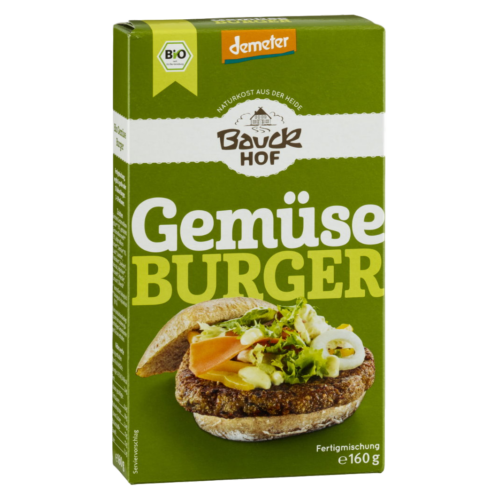 Bauckhof Bio Zöldség-burger keverék, vegetáriánus 160g