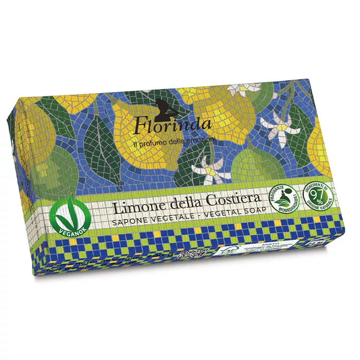 Florinda növényi szappan - Mozaik - Tengerparti citrom 100g