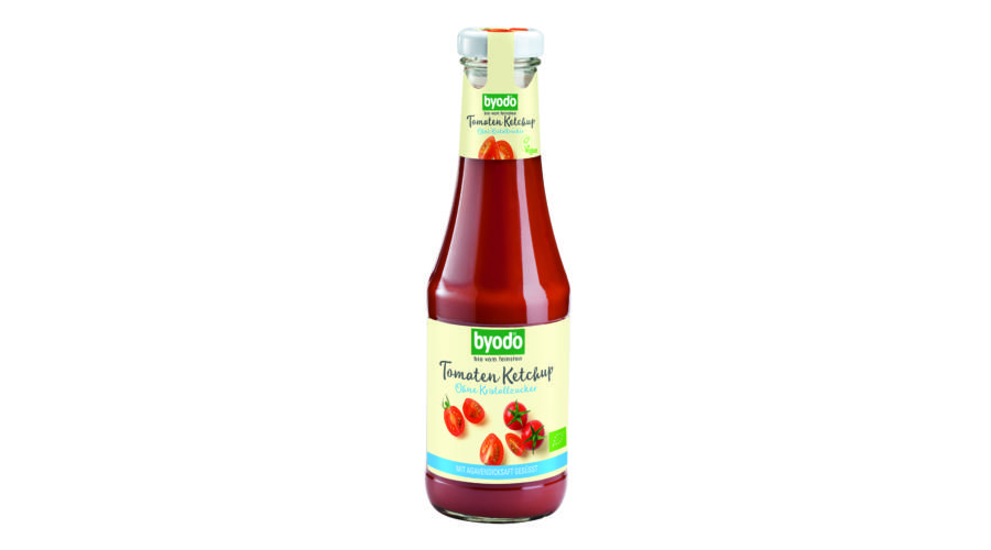 Byodo bio Ketchup, kristálycukormentes, agavesziruppal édesítve, 500ml