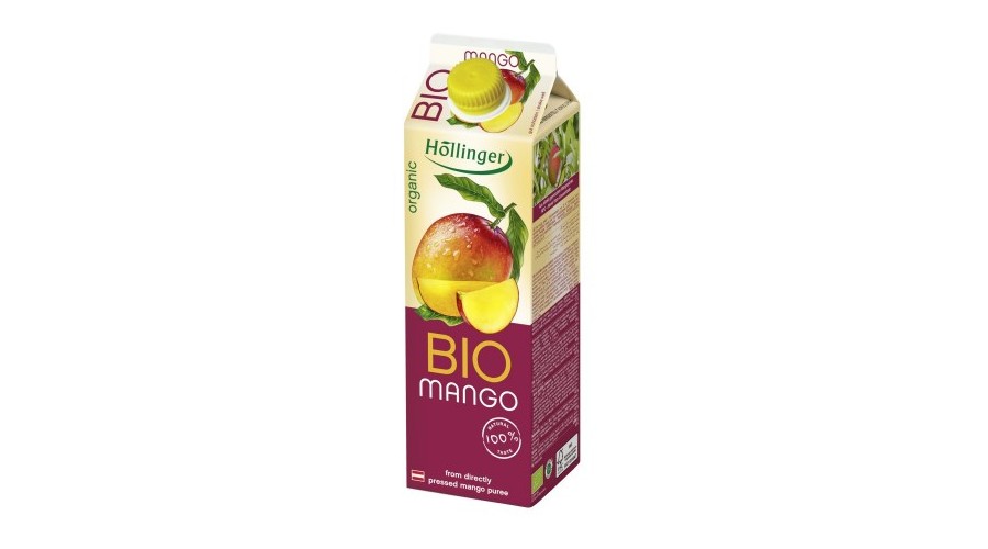 Höllinger bio mangó nektár min. 35% gyüm.tart., 1 liter