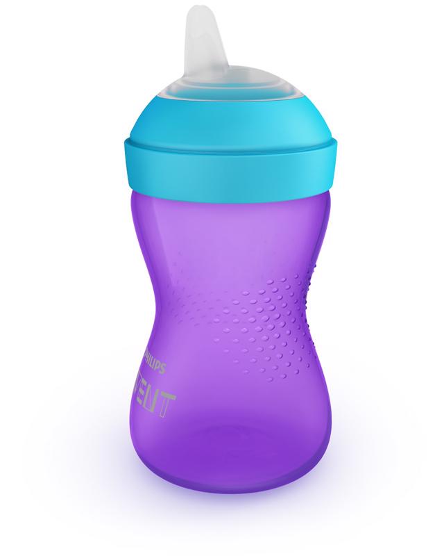 Philips AVENT SCF802/02 My Grippy Puha harapásálló csőrös pohár 300ml, lila